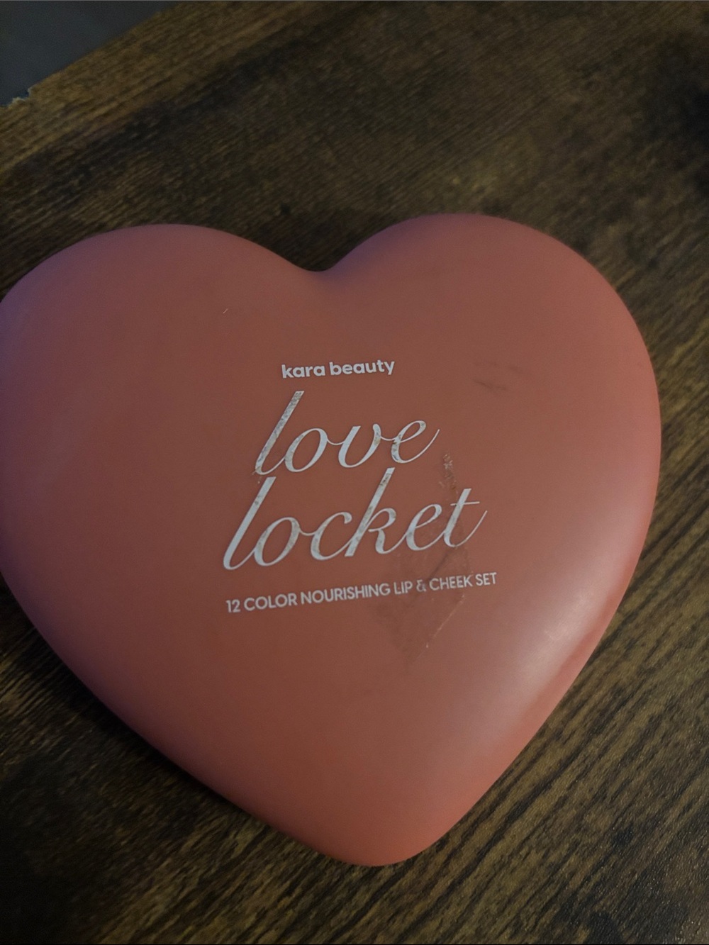 Kara Beauty Love Locket Lip & Cheek Palette — Coral Rose